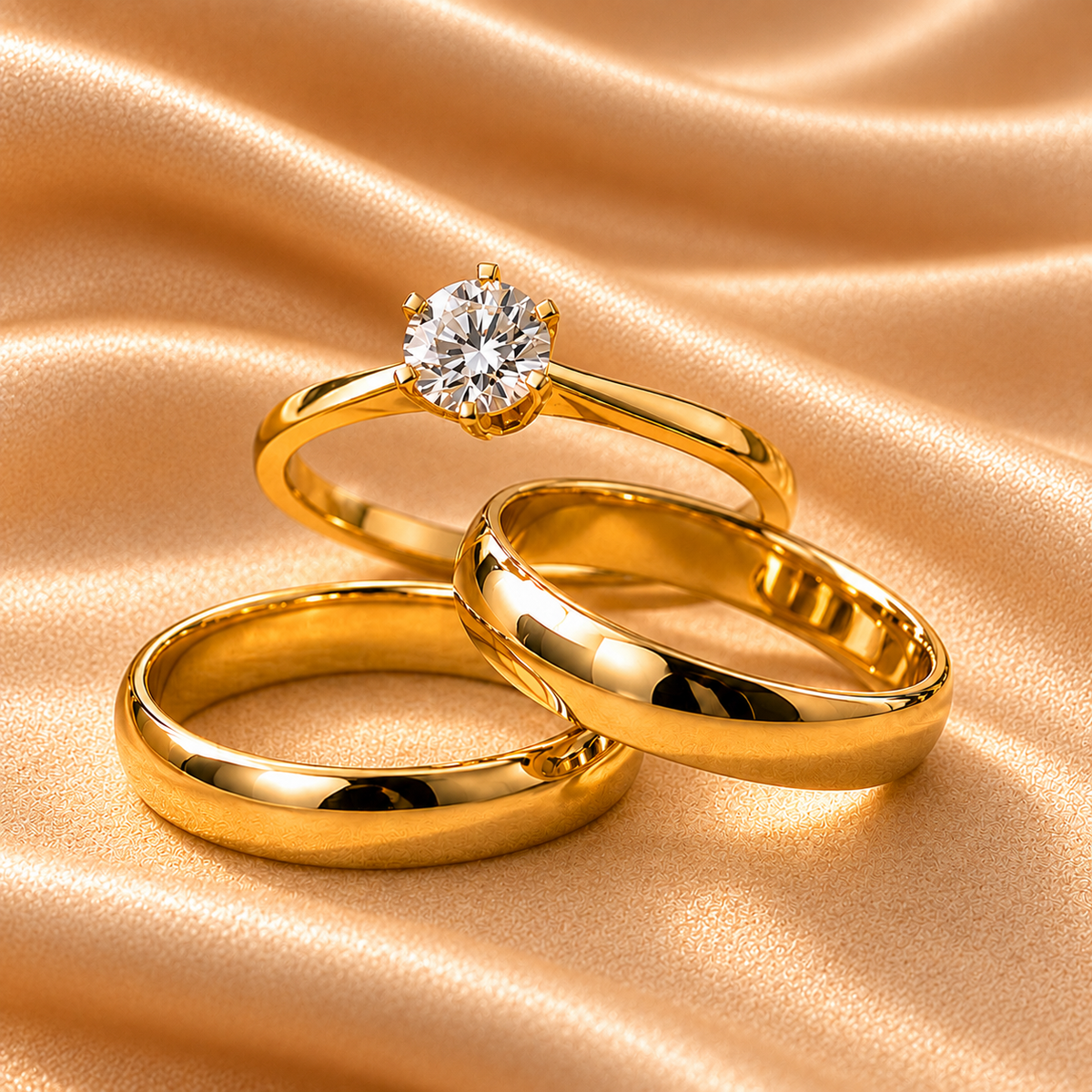 Par Alianca Casamento Ouro 10K 4Mm 6 Gramas O Par N4