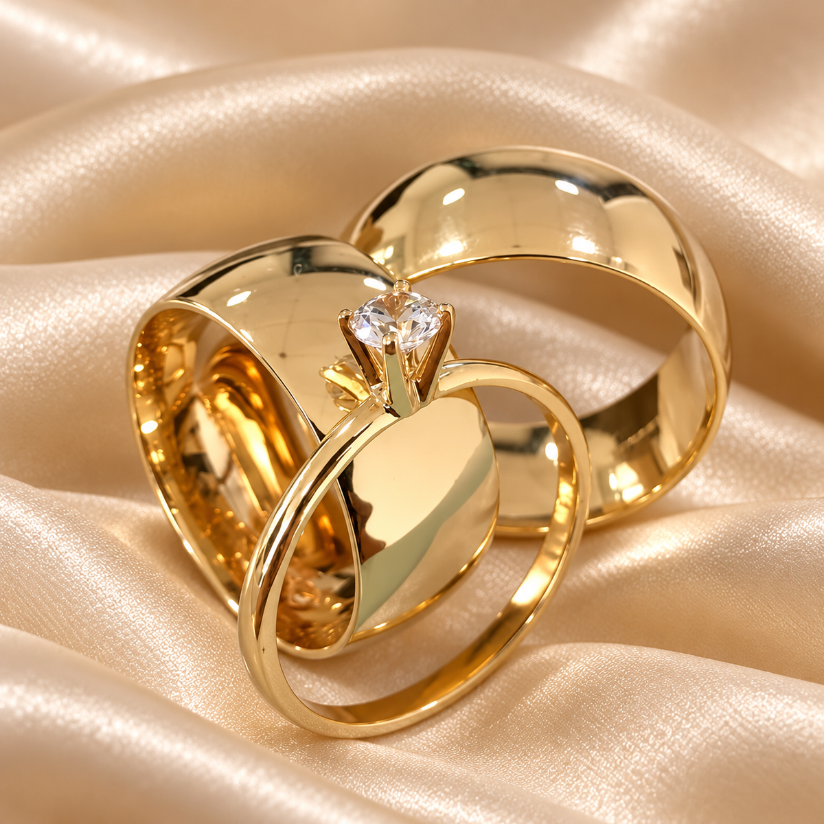 Par De Aliancas 18 Gramas 10Mm Com Revestimento Duplo Ouro18K Garantia Eterna